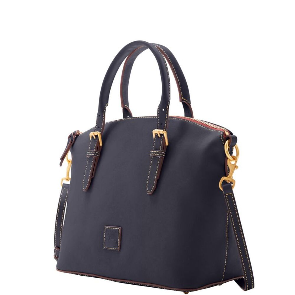 Dooney & Bourke Florentine Domed Satchel - Navy - Picture 2 of 4